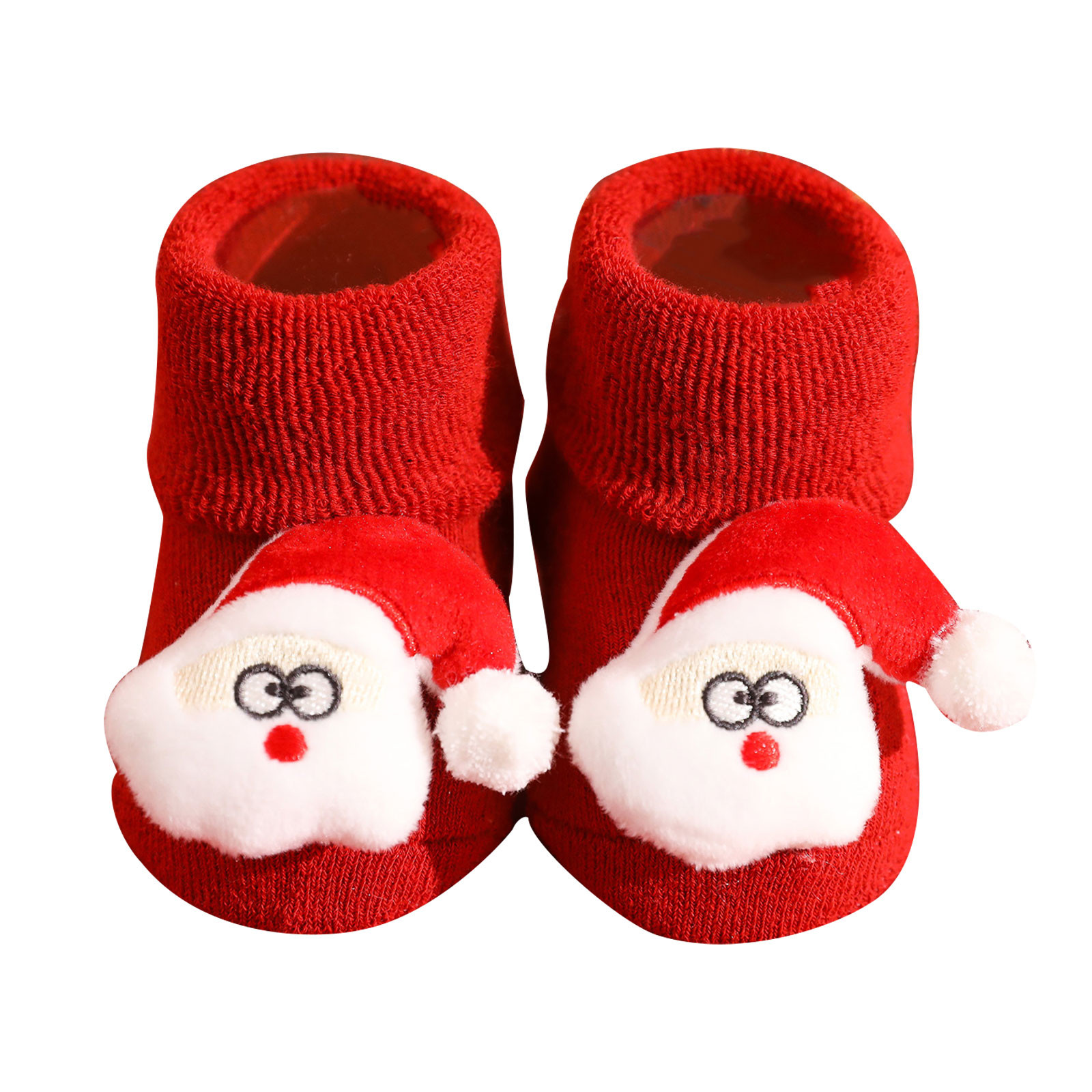 VerPetridure Toddler Baby Christmas Sock Shoes 12-18 Months Toddler Boys Girls Christmas Socks Breathable Kids Non-slip Thicken Indoor Toddler Shoes